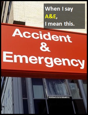 meaning of A&E