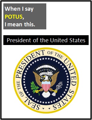 meaning of POTUS