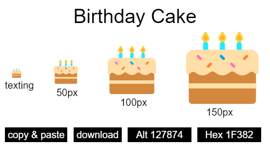 Birthday Cake emoji