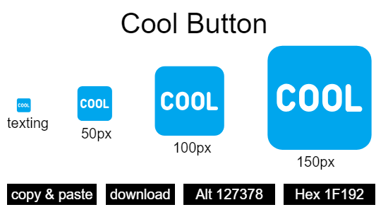 Cool Button emoji