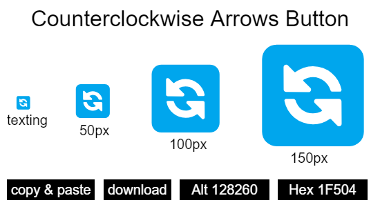 Counterclockwise Arrows Button emoji