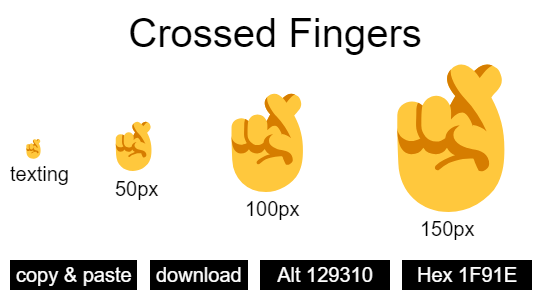 Crossed Fingers emoji