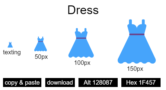 Dress emoji