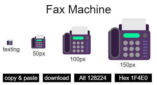 Fax Machine emoji