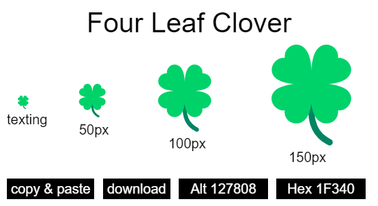 Four Leaf Clover emoji