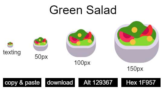 Green Salad emoji