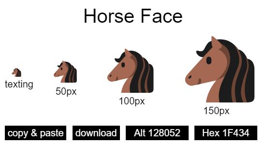Horse Face emoji