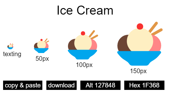 Ice Cream emoji