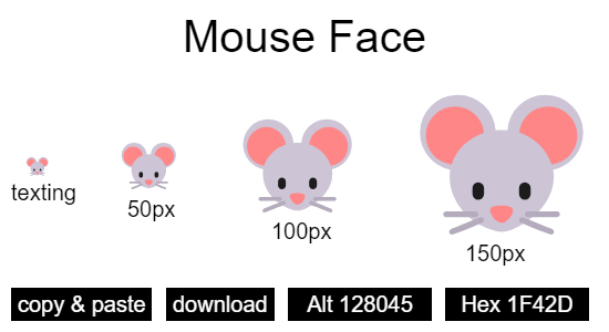 Mouse Face emoji