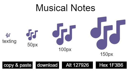 Musical Notes emoji