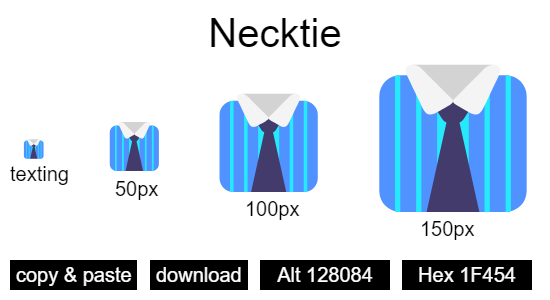 Necktie emoji