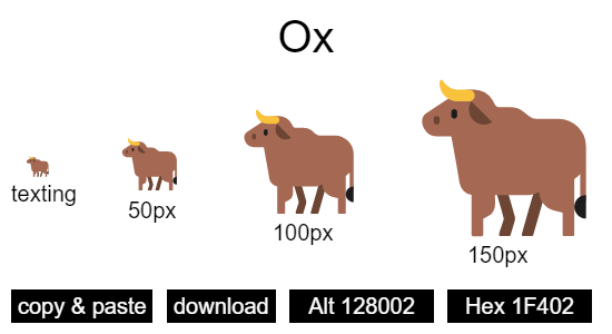 Ox emoji