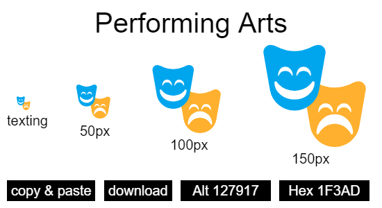 Performing Arts emoji