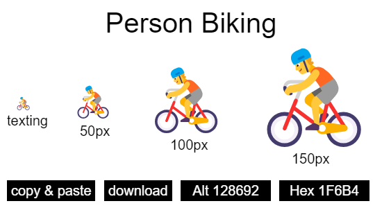 Person Biking emoji