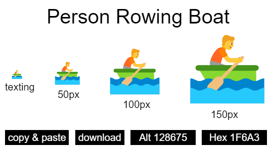 Person Rowing Boat emoji