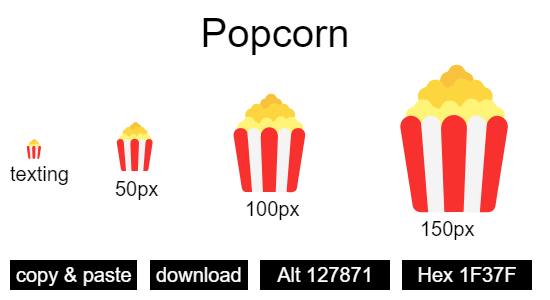Popcorn emoji
