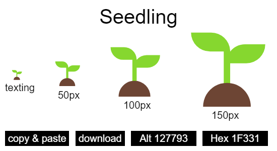 Seedling emoji