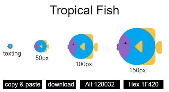 Tropical Fish emoji