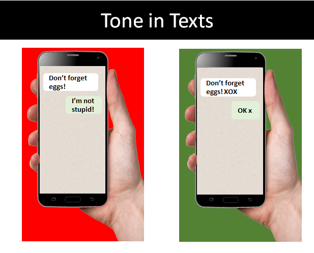 ways to insert tone into texts