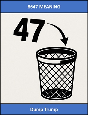 image for 8647 showing the number 47 being put into a bin