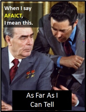 meaning of AFAICT