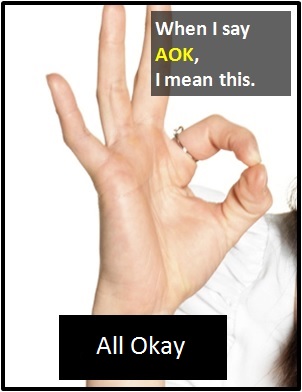 meaning of AOK