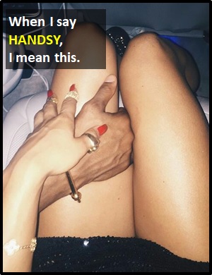 meaning of HANDSY