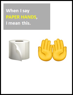 meaning of PAPER HANDS