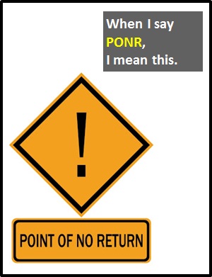 meaning of PONR