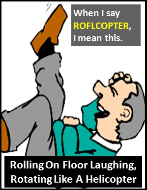 meaning of ROFLCOPTER