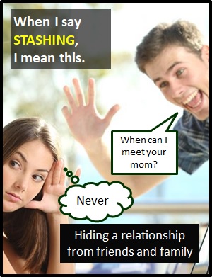 meaning of STASHING