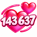 image for 143 637, showing hearts and the abbreviation