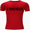 image for cuh, showing t-shirt with word 'cousin'