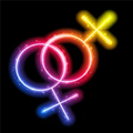image of female and female gender symbols