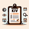 image for KIV, showing a clip board and various office artifacts