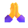 image for TYVM showing the praying emoji