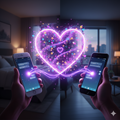 image for Textationship showing two cellphones and a heart