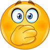 image for WYM, showing an emoji with hand over mouth