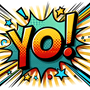 image for yo, showing the word yo
