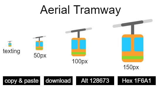 Aerial Tramway emoji