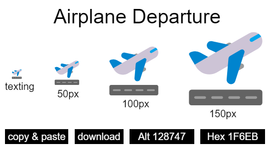 Airplane Departure emoji