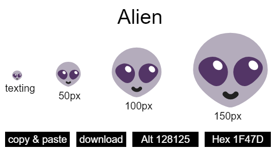 Alien emoji