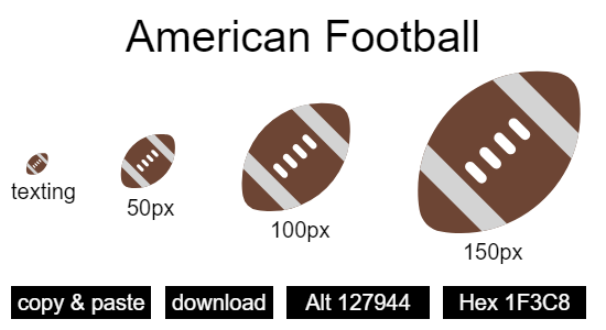 American Football emoji