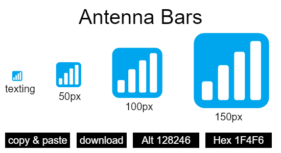 Antenna Bars emoji