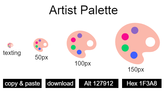 Artist Palette emoji
