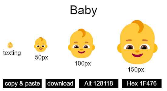 Baby emoji