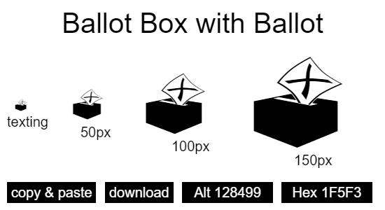 Ballot Box with Ballot emoji