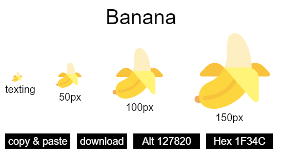 Banana emoji