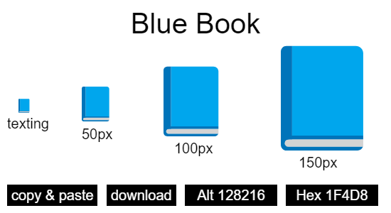 Blue Book emoji