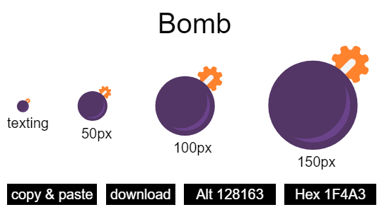 Bomb emoji
